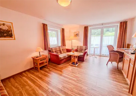 Hotelzimmer mit Terrasse im Allgäu
